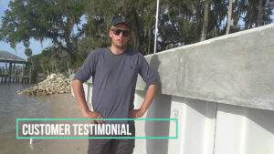Palm Coast seawall construction - customer testimonial