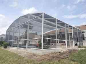 Installing pool screen enclosure