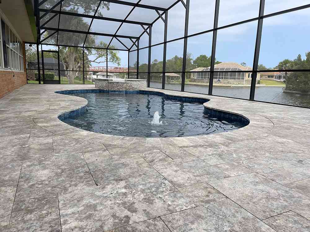 custom pool and spa construction in Palm Coast