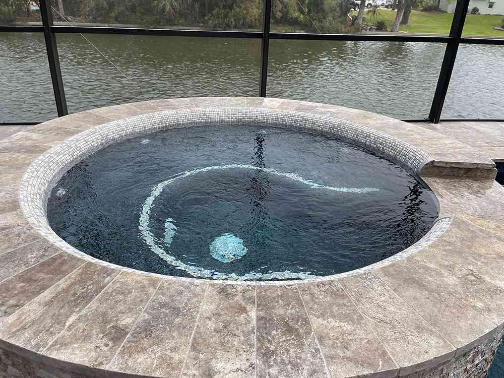 custom pool and spa construction in Palm Coast