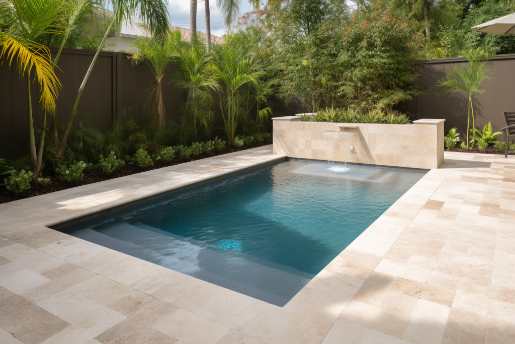 small rectangular inground pool in Palm Coast