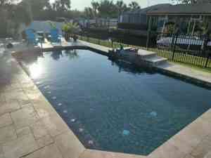 Custom gunite swimming pool in Flagler Beach, Florida