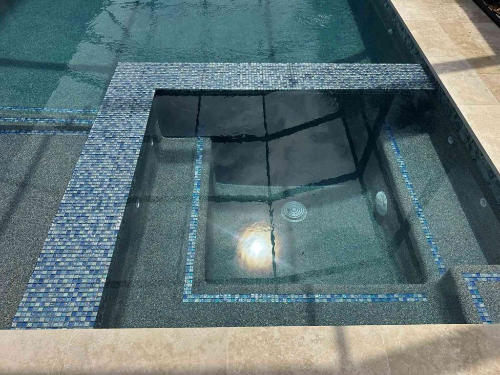 Beautiful flush spa in Palm Coast pool