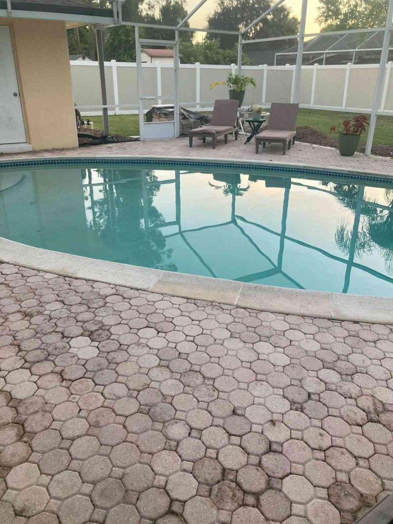 Older pool in Palm Coast prior to remodel