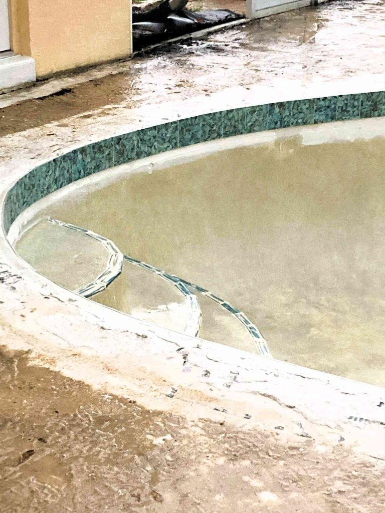 waterline tile installation for new pool remodel in Palm Coast