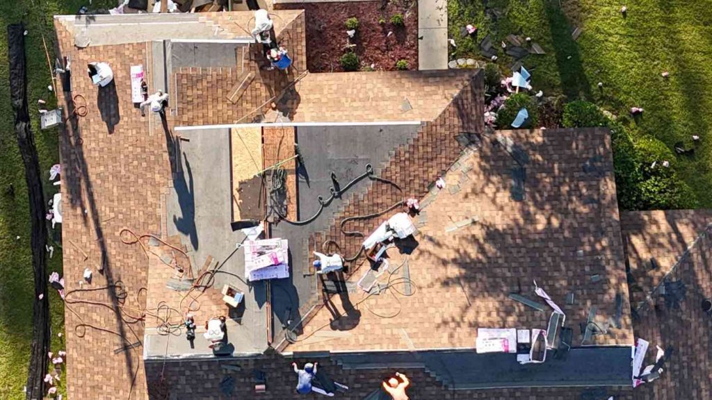 Palm Coast reroofing in process