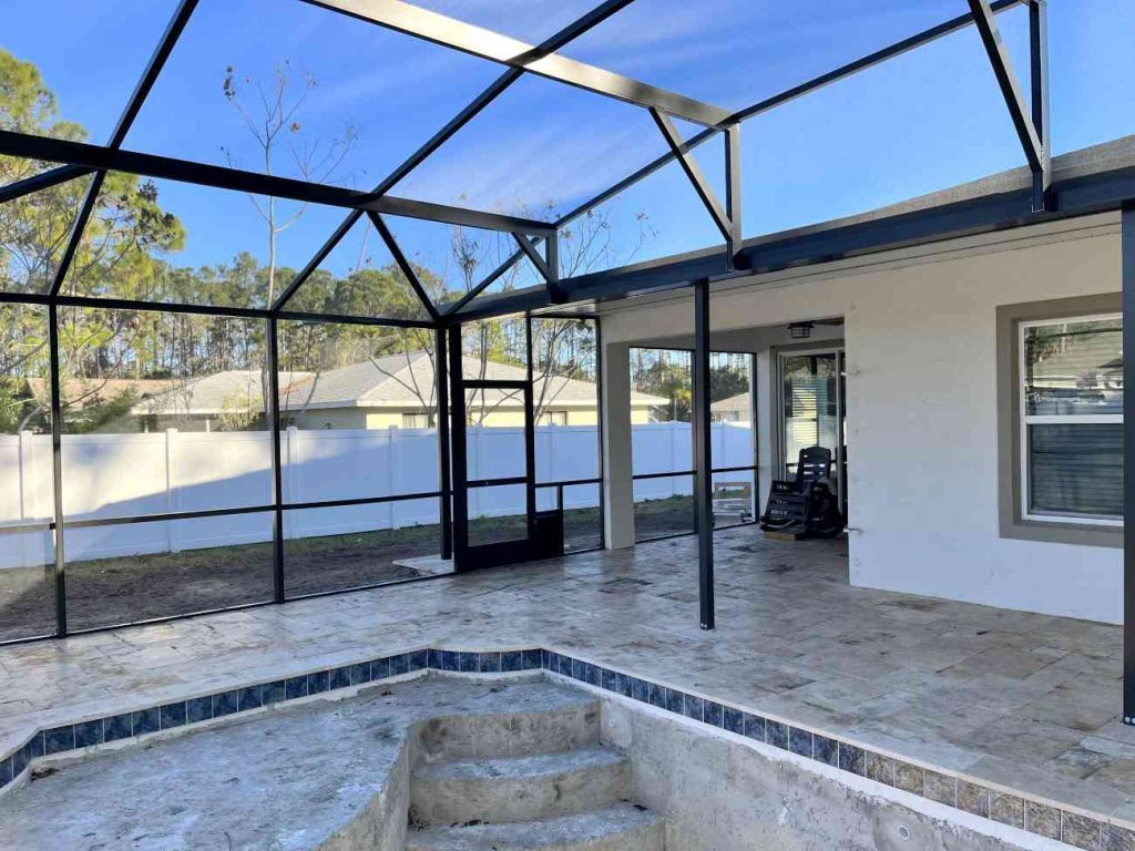 pool screen enclosure installation