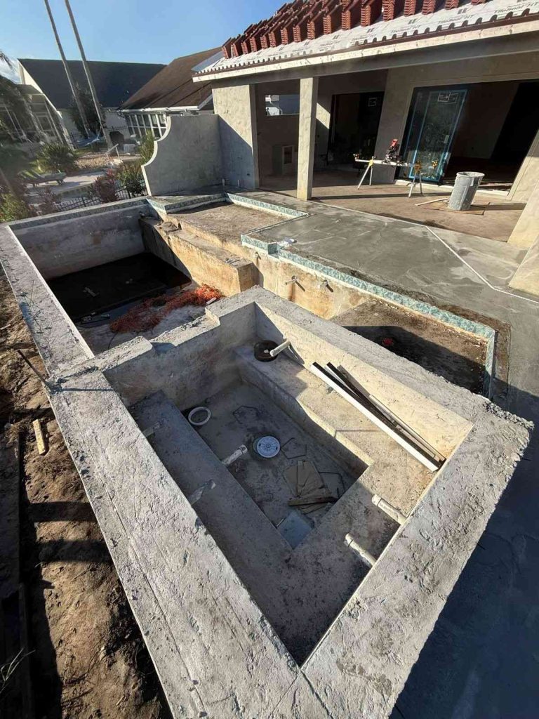 Custom pool + spa construction in Palm Coast's C section