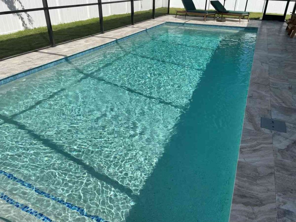 Gunite pool construction in Palm Coast's Cypress Knoll