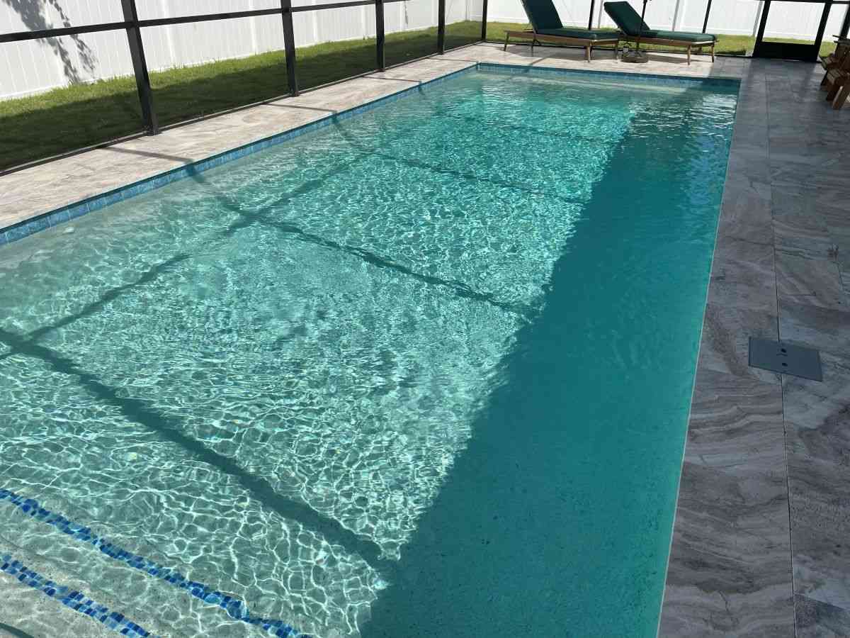 Gunite pool construction in Palm Coast's Cypress Knoll